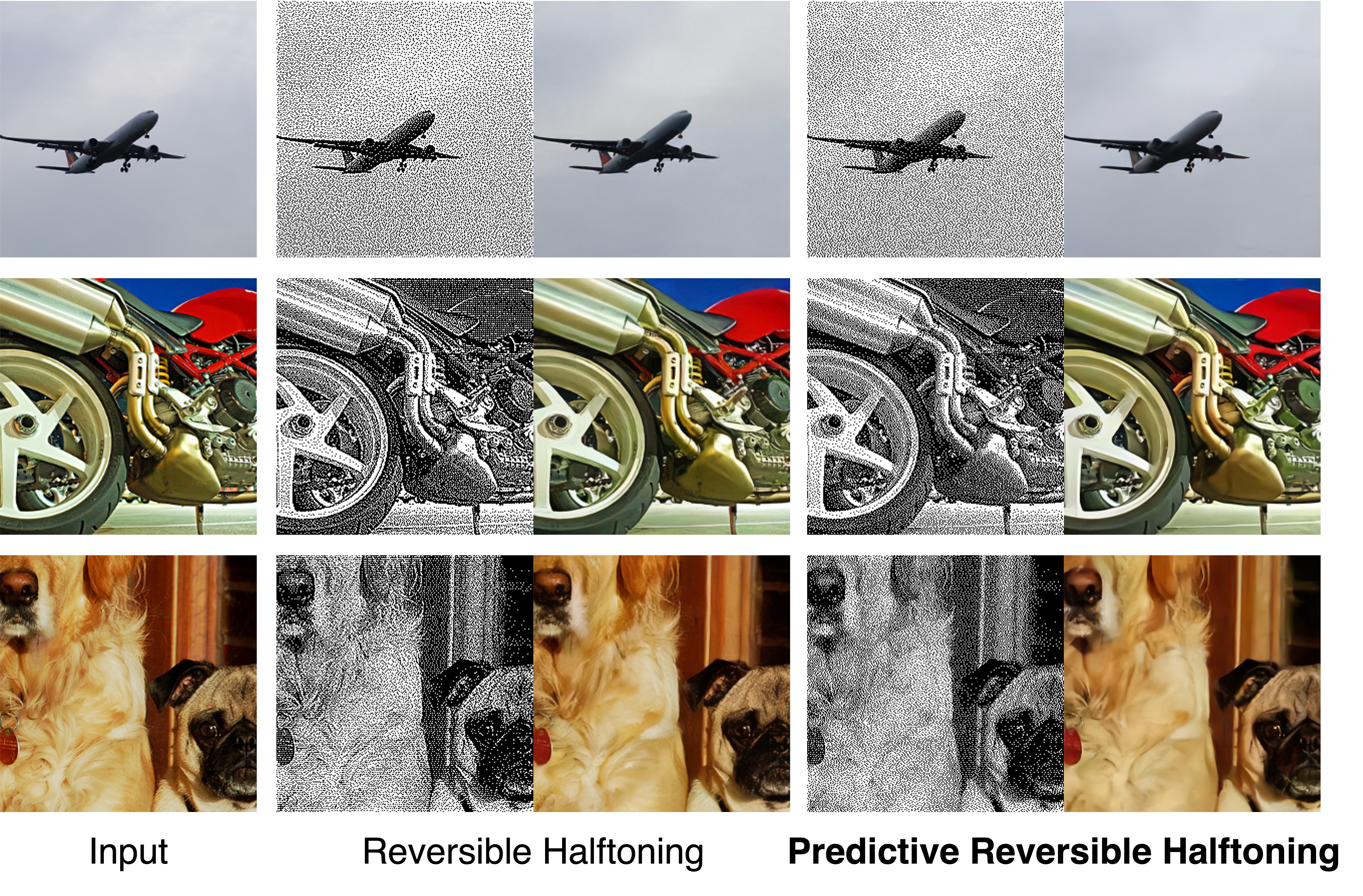 Predictive Reversible Halftoning