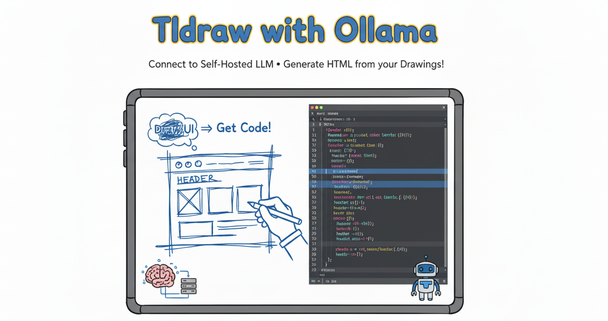 image of Tldraw with ollama